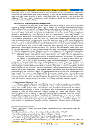 The Concept of Ethics of Care for the Elderly and Its Perspectives | PDF