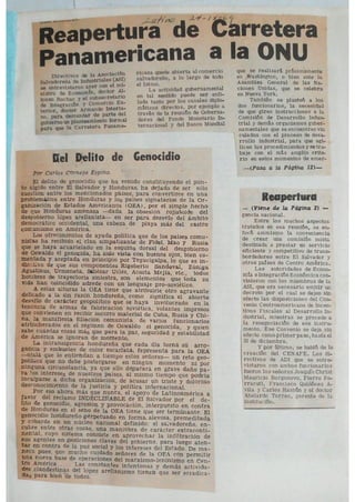 R198 Recopilación de documento varios en el conflicto de Honduras con El Salvador 76p