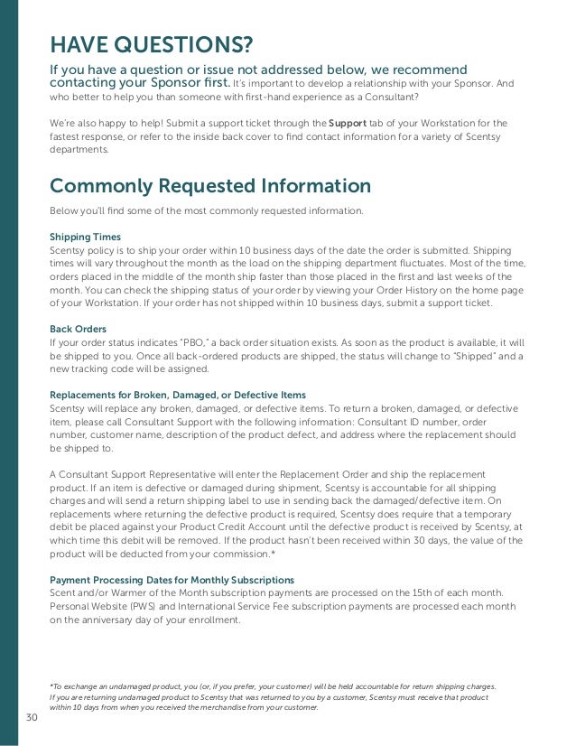 scentsy consultant guide