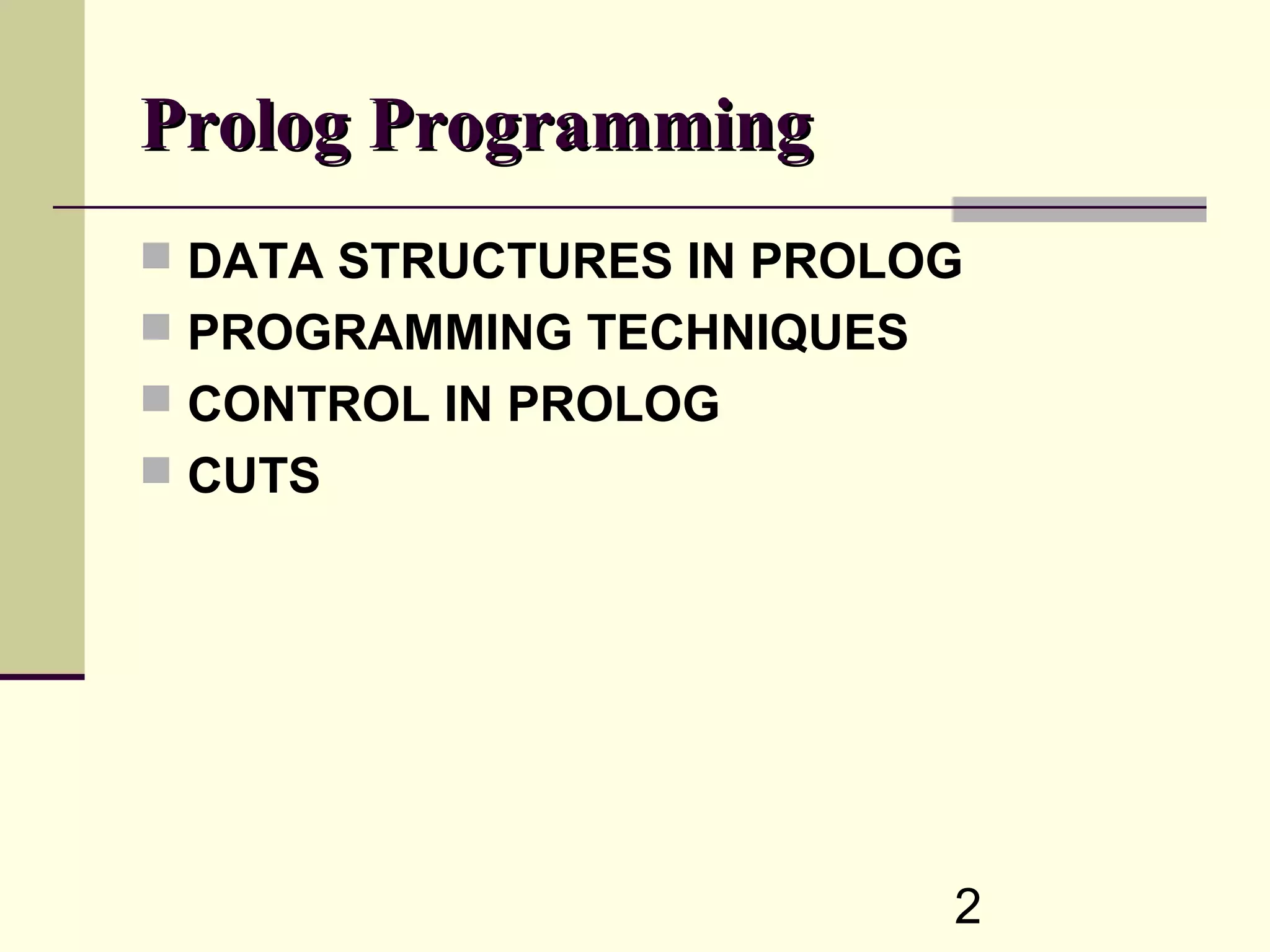 Prolog programming | PPT