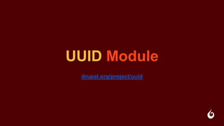 UUID Module
drupal.org/project/uuid
 