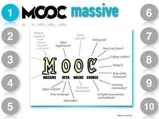 Mathieu Cisel, 2012 
1 
2 
3 
4 
5 
6 
7 
8 
9 
10 
massive 
 