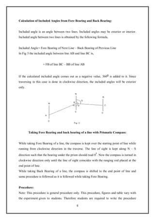 Internal Backing Angle R24 SURVEYING LAB MANUAL for civil enggi | PDF