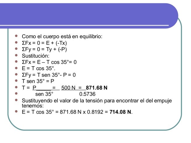 condiciones de equilibrio primera ley de newton