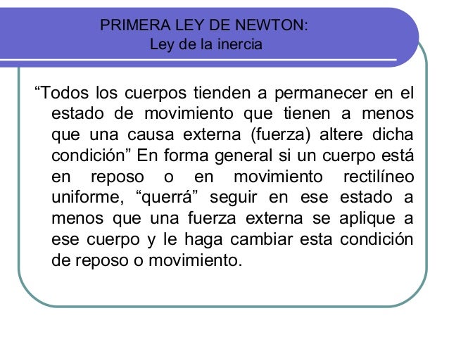 condiciones de equilibrio primera ley de newton