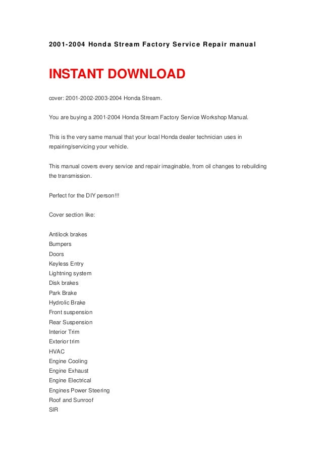 2001 honda service manual 2001-2006 honda cbr600f4i motorcycle service manual.