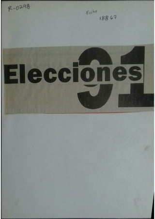 R298  Elecciones 1991  74 p