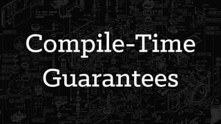 Compile-Time
Guarantees
 