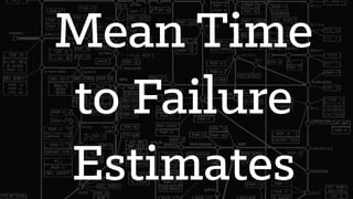 Mean Time
to Failure
Estimates
 