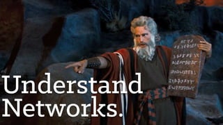 Understand
Networks.
 