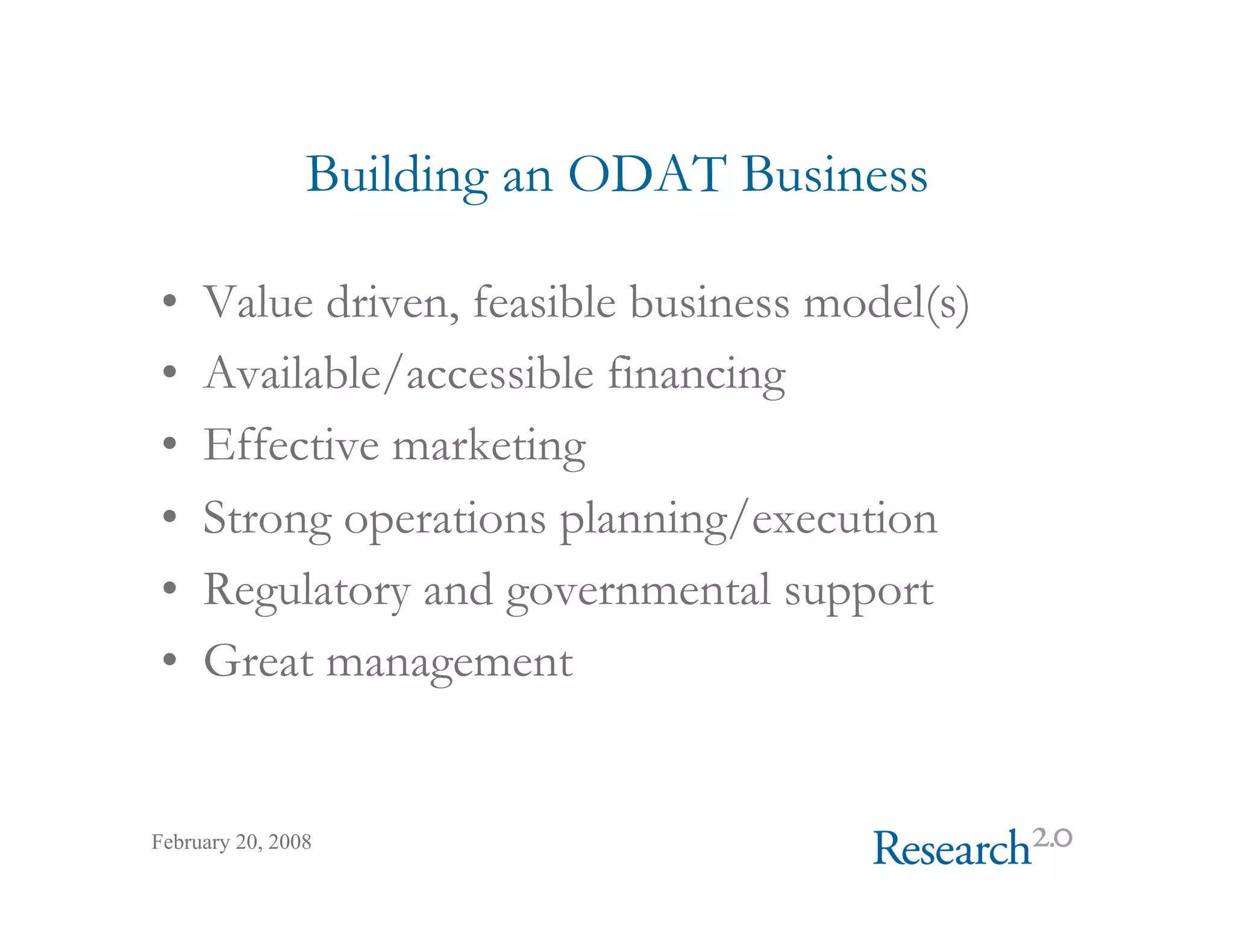 On Demand Air Travel Overview