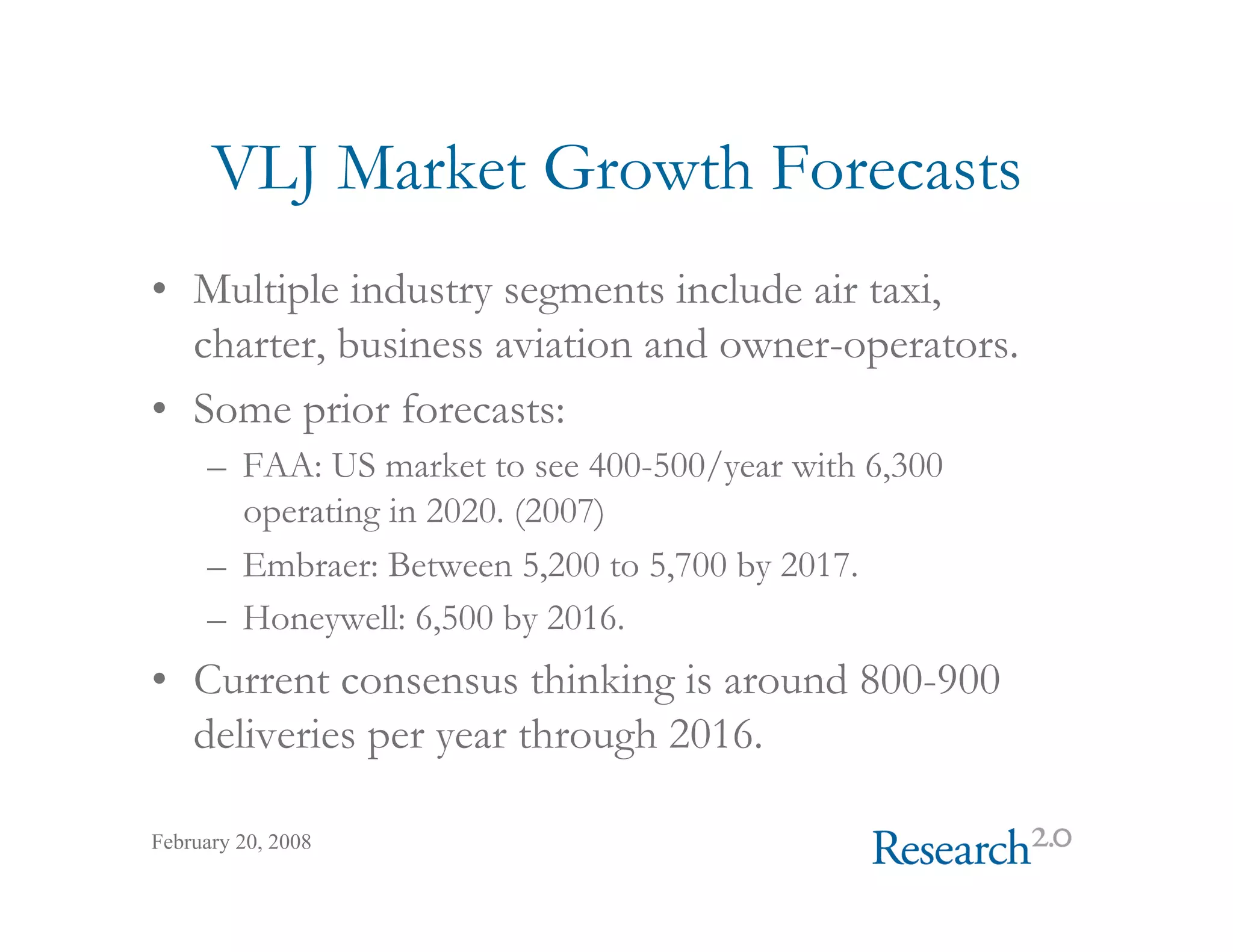 On Demand Air Travel Overview