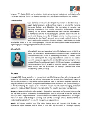 R2C Group Request for Proposal- Spotify | PDF