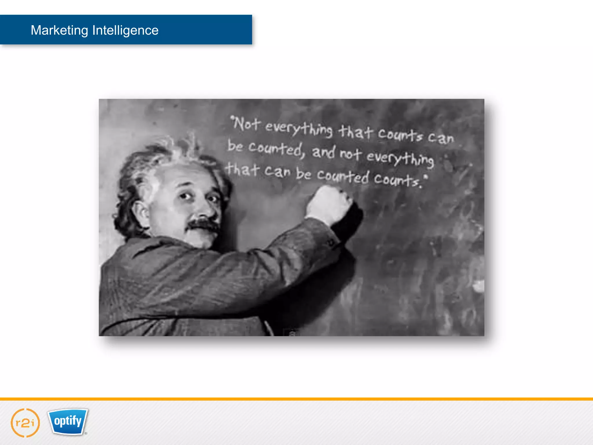 Marketing Intelligence
 