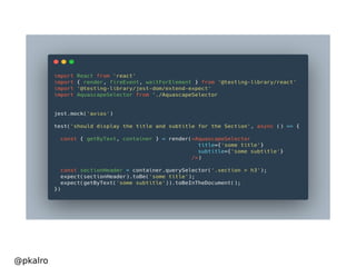 React Testing | PDF