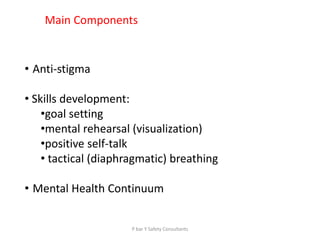 R2mr Course R2 MR mental heath safety | PPTX