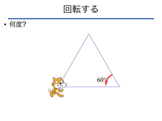 回転する
●
何度?
60°
 