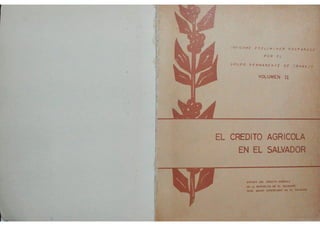 R455  El crédito agricola en El Salvador  t.2. v1.  131p