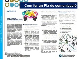Com fer un Pla de comunicació
 