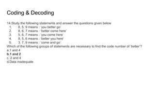 Comprehensive Guide to Coding-Decoding, Seating Arrangements & Dice ...