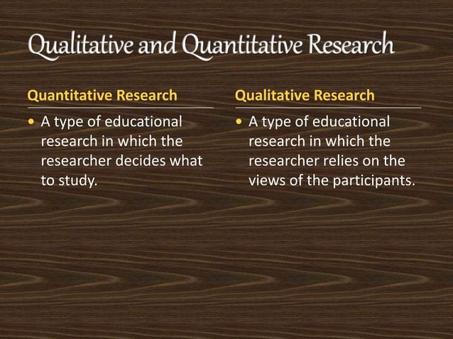 Quantitative and Qualitative Research | PPTX