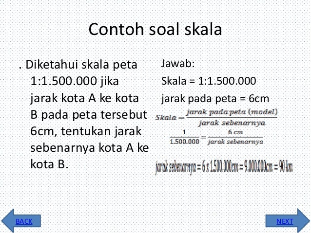 Contoh Soal Jarak Pada Peta