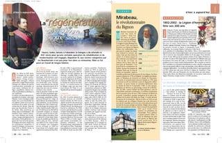 Pauvre, isolée, laissée à l’abandon, la Sologne a dû attendre le
XIXe siècle pour qu’une véritable opération de réhabilitation et de
modernisation soit engagée. Napoléon III, aux racines solognotes par
les Beauharnais n’est pas pour rien dans ce renouveau. Mais ce fut
aussi un travail de longue haleine.
Au début du XIXe siècle,
la Sologne est une région
pauvre : landes maréca-
geuses, étangs envasés,
taillis rabougris, cultures
clairsemées, maigre bétail excepté
l’élevage ovin, absence de voies de
communication praticables en
toute saison, isolement des vil-
lages, populations chétives sou-
mises au paludisme endémique et
aux épidémies.
La nature n’est pas seulement res-
ponsable de sa misère, mais aussi
l’histoire. Certes, la Sologne souffre
tantôt d’un excès d’humidité du
sol argileux, tantôt d’un excès de
sécheresse dû au sable, et de sols
acides faute de calcaire. Mais elle
passe par des périodes d’essor et
de déclin. Bien entretenue au
Moyen Âge et à la Renaissance, elle
bénéficie d’une relative aisance,
avec terres drainées par la poly-
culture, étangs aménagés pour la
pisciculture, forêts giboyeuses. La
guerre de Cent Ans et les guerres
de Religion déciment chaque fois
les populations solognotes et
vouent la Sologne à la pauvreté.
Aux XVIIe et XVIIIe siècles, la
Sologne est à l’abandon.
En juin 1848, le gouvernement
provisoire de la République,
reprend le projet pour y faire tra-
vailler les ouvriers parisiens au
chômage ; en juillet 1848, il crée
un service spécial de la Sologne,
composé d’ingénieurs des Ponts et
Chaussées. Mais, faute de crédits,
le chantier du canal est vite aban-
donné. La transformation de
la Sologne exige une plus forte
intervention de l’État, et c’est
NapoléonIIIquidonnel’impulsion.
L’œuvre
du Second empire
En 1852, le service spécial de la
Sologne devient un véritable
bureau d’études. En 1853, lui est
adjoint un service des marnes qui
aménage, le long du chemin de fer
Orléans-Vierzon, des dépôts pour
fournir les cultivateurs. En 1856,
le service spécial ébauche un plan
complet d’aménagement. Il reçoit
le soutien du Comité central agri-
cole de la Sologne fondé en 1858
à Lamotte-Beuvron. Reconnu par
l’État en 1859, ce Comité, regrou-
pant savants, économistes, pro-
priétaires, cultivateurs... n’a pas
degrandpouvoir,maisproposeses
avis auprès de l’État. Cependant,
trop ambitieux et onéreux, le plan
de 1856 ne reçoit que des réali-
F I G U R E
Loiret
Membre honoraire du
club des laids de
Londres ! Voilà l’un
des titres de gloire
méconnus de Mirabeau
si l’on en croit Victor Hugo.
À l’origine le petit Mirabeau est
né le 9 mars 1749, non loin de
Ferrières, au château du Bignon.
Enfant très indiscipliné, son
père pour le corriger, lui choisit
tout d’abord la carrière des
armes. Puis par des lettres de
cachet, il va même jusqu’à le
faire enfermer successivement
à l’île de Ré, en Corse, au
château d’If et dans celui de
Joux près de Pontarlier. C’est
là qu’il fait la connaissance de
Sophie, épouse du marquis de
Monnier. Entre eux, le coup de
foudre est immédiat. Après le
scandale produit par la découverte de leur liaison, les deux
amants s’enfuient en 1776 en Hollande. Les fugitifs sont démas-
qués, et Mirabeau est incarcéré au donjon de Vincennes.
À sa sortie, il va tardivement retrouver Sophie en 1781 dans
le couvent où elle est enfermée avant de disparaître défini-
tivement. La jeune femme se suicidera finalement dans
sa retraite de Gien le 9 septembre 1789. À cette époque,
Mirabeau est devenu un personnage central de la Révolu-
tion. En effet, orateur brillant des États généraux, puis de
l’Assemblée nationale constituante, il contribue notamment
dès les premiers jours de mai 1789 à instaurer la liberté de
la presse. Cependant, quoique instigateur de la mise à dis-
position de la nation des biens du clergé, il voulut devenir
le sauveur de la monarchie. Mal lui en pris car il fut accusé
de trahison par ses collègues députés qui avait découvert
son rôle de conseiller secret à la cour et les subventions qu’il
recevait du roi pour protéger ses intérêts. Malgré cela, sa popu-
larité resta quasiment intacte, mais il mourut brusquement
alors qu’il venait d’être
nommé à la présidence de
l’Assemblée. Pour célébrer
ce grand homme d’État, le
nom de Mirabeau fut plus
tard ajouté au Bignon par
arrêté préfectoral. Et le
Bignon devint ainsi le Bignon-
Mirabeau. s
M
Les débuts
de la Rénovation
Dès la fin du XVIIIe siècle, des
hommes des Lumières, tel Lavoi-
sier, proposent des remèdes :
drainage, défrichement puis
reboisement sur les mauvaises
terres, développement des prai-
ries artificielles pour l’élevage
bovin, amendement des sols par
marnage, désenclavement de la
région par des voies de commu-
nication à bon marché.
Dans la première moitié du XIXe
siècle, de riches propriétaires agro-
nomesaméliorentleursdomaines:
par exemple, propriétaire à Ardon,
François-Édouard de Lalage de
Meuxeffectuedesreboisementsen
pins maritimes; sur son domaine
àMézières-lez-Cléry,CharlesLock-
hart développe des prairies artifi-
cielles. Dans les années 1840, avec
ses 123 430 ha sur les 504 450 de
l’ensemble solognot, la Sologne
du Loiret, proche du Val de Loire,
estdéjàenpleinerénovation.Dans
le canton de La Ferté-Saint-Aubin,
letauxdemortalitéquis’élevaitvers
1810 à plus de 41‰, descend
vers 1850 à 22,5‰. Dans lecentre
de la Sologne, une compagnie
privée envisage en 1846 un
canal dérivé de la Sauldre pour
apporter les marnes du Pays Fort.
d’hier à aujourd’hui
| 24 | Mai - Juin 2002 |
d’hier à aujourd’hui
Loiret
Jusqu’au 14 juin, une exposition est organisée
dans le hall d’entrée de l’Hôtel du Département
àOrléanspourcélébrerlebicentenairedel’ordre
nationaldelaLégiond’honneur.Unanniversaire
marquéégalementparlaparutiond’unouvrage
riche et bien documenté (en vente en librairie), retra-
çantlavied’unecentainedelégionnairesayanteuun
lien avec le Loiret. Parmi ceux-ci : Ferdinand
Arnodin,capitained’industrie,l’aviateurLéonDelagrange,
les peintres Girodet et Ingres, le géographe Louis
Gallouedec, les écrivains Maurice Genevoix et Max Jacob,
ou le président de la République Mac-Mahon. Dans ce livre passionnant,
figurentencorebiend’autreslégionnaires,qu’onnouspardonneradenepas
citer, et dont les vies exemplaires défilent au fil des pages. Pour mémoire,
c’est le 19 mai 1802 qu’une loi portant création d’une Légion d’honneur a
été votée. Sa raison d’être légale était de récompenser les militaires ainsi que
les services et les vertus des civils. Le Premier consul en était le chef et le
président de son Grand conseil d’administration. Elle comptait au total de
6512 membres et se divisait territorialement en seize cohortes comprenant
chacuneseptgrandsofficiers,vingtcommandants,trenteofficiersettroiscent
cinquantelégionnaires. LesmembresdomiciliésdansleLoiretappartenaient
à la XVe cohorte qui avait pour chef-lieu le château de Chambord. Il faut
attendre 1804, pour que Bonaparte crée une décoration qui reste aujour-
d’hui la plus élevée des distinctions nationales. De nos jours, l’ordre de la
Légion d’honneur compte environ 110 000 membres.
| Mai - Juin 2002 | 25 |
A C T U A L I T É S
P
our le plus grand bonheur
des enfants, le manège de
chevaux de bois du Parc
Pasteur à Orléans vient de subir
d’important travaux de rénovation.
Construit en 1938, il s’agit du der-
nier manège de ce type en fonc-
tionnement dans la ville. Les dix
décors peints représentant les châ-
teaux de la Loire ont donc été res-
taurés, tout comme les dix tableaux
de plafond et le décor central. Le
plancher a été également entière-
ment refait et des barres torsadées
encuivreontétémisesenplace.Pour
quecemanègepuissentencoretour-
nerlongtemps,diversesentreprises,
regroupées dans l’association Mécè-
nentreprise, ont apporté leurs
concours au financement des tra-
vaux.C’estl’associationdesAmisdu
Petit Manège qui a supervisé l’en-
semble de l’opération avec égale-
ment le soutien de la Fondation du
Patrimoine et de plusieurs collecti-
vitésdontleConseilgénéraletlaVille
d’Orléans.Grâceàcettemobilisation,
c’estunélémentmodestemaisirrem-
plaçable du patrimoine orléanais
quiapuêtresauvé.Auconfluentde
l’artpopulaireetdel’histoirelocale...
J
A
sations partielles. Finalement,
achevé en 1873, le canal de la
Sauldre, long de 47km permet à
des péniches d’acheminer les
marnes de Blancafort à Lamotte-
Beuvron, mais il n’aura qu’un rôle
limité et cessera de fonctionner
en1926,lemarnageétantremplacé
par le chaulage et les engrais chi-
miques. En revanche, les 593 km
des 12 routes agricoles dont la
construction commence en 1862,
équipent la Sologne d’un véritable
réseau routier. Pour la Sologne du
Loiret, toutes catégories confon-
dues, le réseau des voies de terre
passe, entre 1852 et 1869, de 375
à 740km. Il permet de commer-
cialiser le bois des forêts solo-
gnotes. Par la suite, associant la
sylviculture, l’agriculture, l’élevage
et la pisciculture, la remise en
valeur de la Sologne redevenue
salubre continue, mais devient
secondaire par rapport aux inté-
rêts de la chasse.
La Sologne est “à la mode” pour
des capitalistes parisiens ou
autres qui la couvrent de châteaux
à la Belle Époque... Dans la
transformation de la Sologne au
XIXe siècle, l’œuvre du Second
empire n’est qu’une étape, sur-
tout marquée par l’intervention
de l’État. Ⅲ
Mirabeau,
le révolutionnaire
du Bignon
MuséedelaVilledeParis,muséeCarnavalet,Paris,France/BridgemanArtLibrary
de la Sologne
au XIXe siècle
“régénération”La
L’association des Amis du Petit
Manège a permis de restaurer le plus
vieux manège d’Orléans.
Le château familial du Bignon
où est né Mirabeau.
MIRABEAUENQUATREDATES
1749
Naissance au château du Bignon,
près de Ferrières.
1774
Emprisonnement au château d’If.
1789
Il s’impose aux États Généraux
comme chef des patriotes.
1791
Meurt alors qu’il est président de
l’Assemblée nationale Constituante.
Napoléon III engagea
l’État dans une réelle
réhabilitation de
la Sologne.
de la Sologne
au XIXe siècle
1802-2002 : la Légion d’honneur
fête ses 200 ans
Le dernier manège de chevaux
de bois d’Orléans fait peau neuve
“régénération”
30365 LOIRET63 P24-25 27/05/02 15:28 Page 1
 