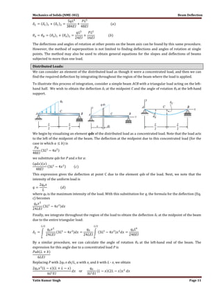 Beam Deflection Notes.pdf Beam deflection gere | PDF