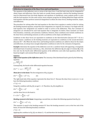 Beam Deflection Notes.pdf Beam deflection gere | PDF