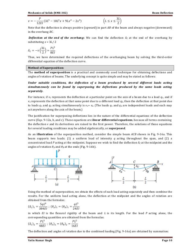 beam deflection 1 1 Deflection formula for continous beam ask question up vote 1 down vote favorite 1 does anyone know how to derive the deflection formula $\delta = \dfrac{-00068wl^4}{ei}$ for a continuous beam spans over 4 supports help an electrical engineering student with a beam deflection question 1. beam deflection 1 1 Deflection formula for continous beam ask question up vote 1 down vote favorite 1 does anyone know how to derive the deflection formula $\delta = \dfrac{-00068wl^4}{ei}$ for a continuous beam spans over 4 supports help an electrical engineering student with a beam deflection question 1.