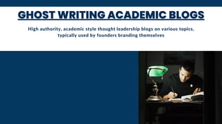 GHOST WRITING ACADEMIC BLOGS
GHOST WRITING ACADEMIC BLOGS
GHOST WRITING ACADEMIC BLOGS
High authority, academic style thou...