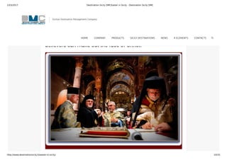 23/3/2017 Destination Sicily DMCEaster in Sicily - Destination Sicily DMC
http://www.destinationsicily.it/easter-in-sicily/ 10/35
Palm Sunday, there is a procession through the streets to
mark Jesus’ arrival in Jerusalem. Festivities continue all
week until Easter Sunday when the townsfolk put on their
traditional 15th Century costumes and hand out previously
blessed red hand-painted eggs. After Mass there is the
procession of the Holy Veil, a piece of cloth in which
believers can make out the face of Christ.
Sicilian Destination Management Company
HOME COMPANY PRODUCTS SICILY DESTINATIONS NEWS 4 ELEMENTS CONTACTS
 