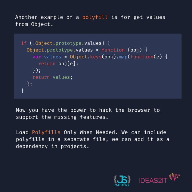 Pollyfills in javascript pdf