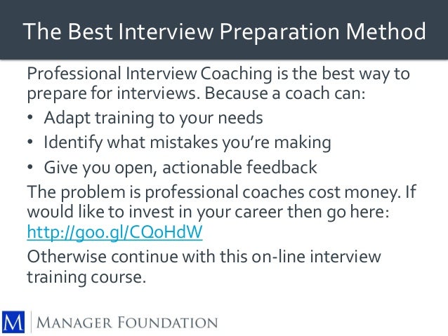 how to best prepare for an interview