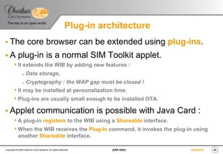 Security applications with Java Card | PDF