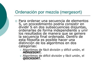ordenamiento 