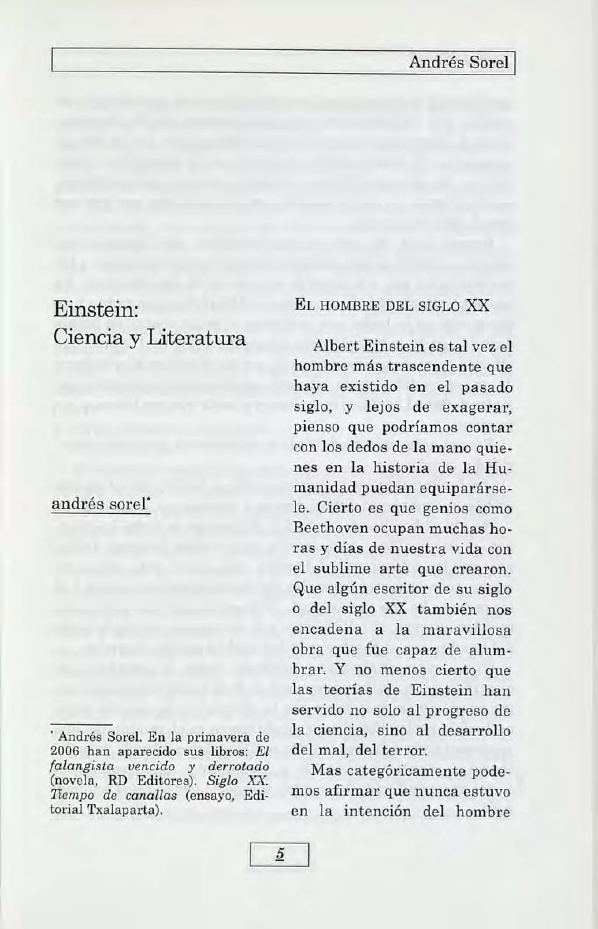 Literatura y ciencia