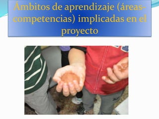 Ámbitos de aprendizaje (áreas-
competencias) implicadas en el
proyecto
 