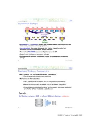 IBM DB2 9.7 Academic Workshop 238 of 335
 