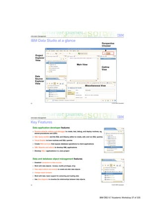 IBM DB2 9.7 Academic Workshop 37 of 335
 