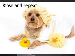 Rinse and repeat
 
