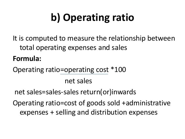 operating expenses formula