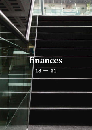 finances
18 — 21
18
 