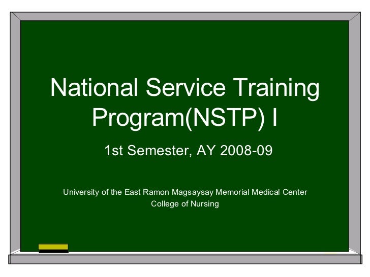 Essay about national service programme