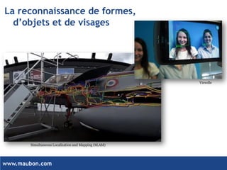 www.maubon.com 
La reconnaissance de formes, d’objets et de visages 
Simultaneous Localization and Mapping (SLAM) 
Viewdle  