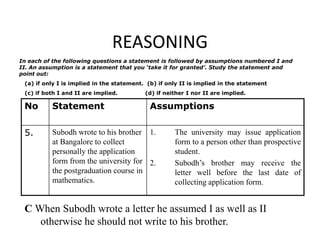 Ra04 statement and assumptions | PPTX