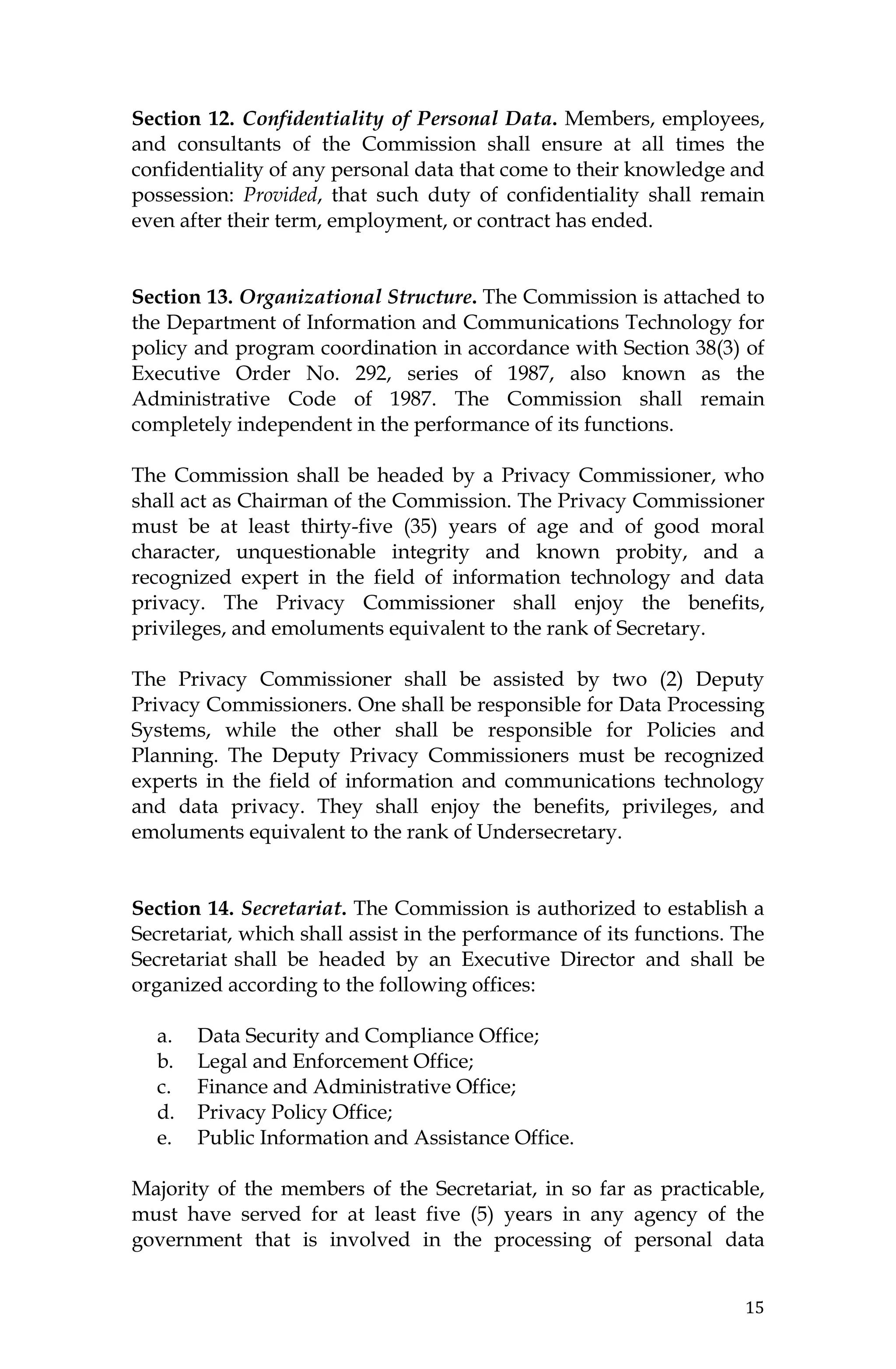 Philippine Data Privacy Act of 2012 (RA 10173) | PDF