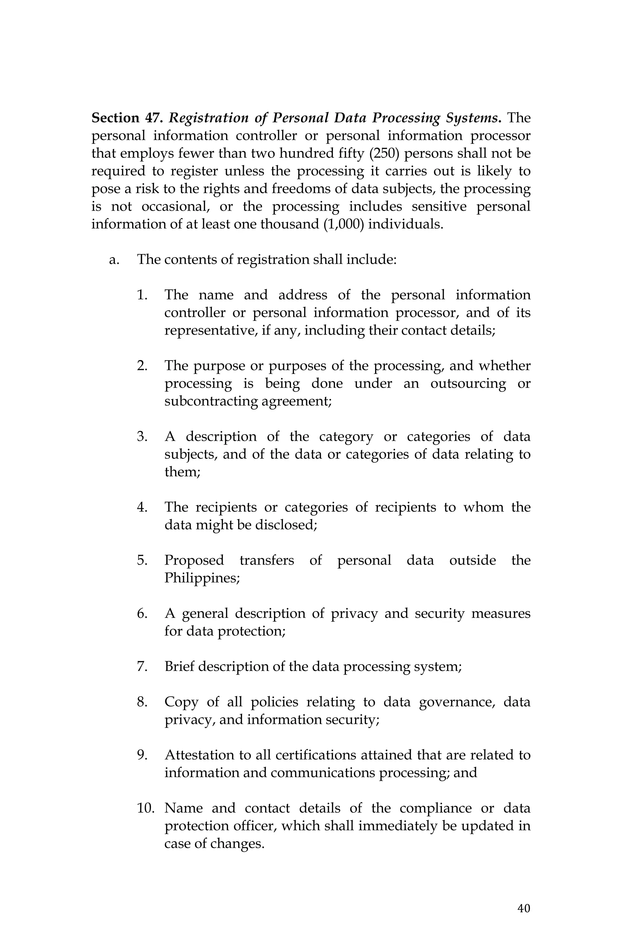 Philippine Data Privacy Act of 2012 (RA 10173) | PDF