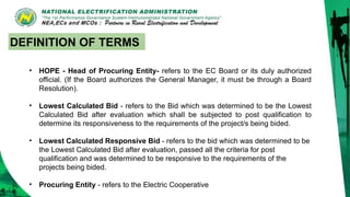 Revised Procurement Guidelines and Simplified Bidding Procedures for ...