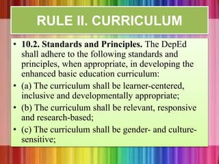 Ra 10533 The Enhance Basic Education Act of 2013 | PPTX